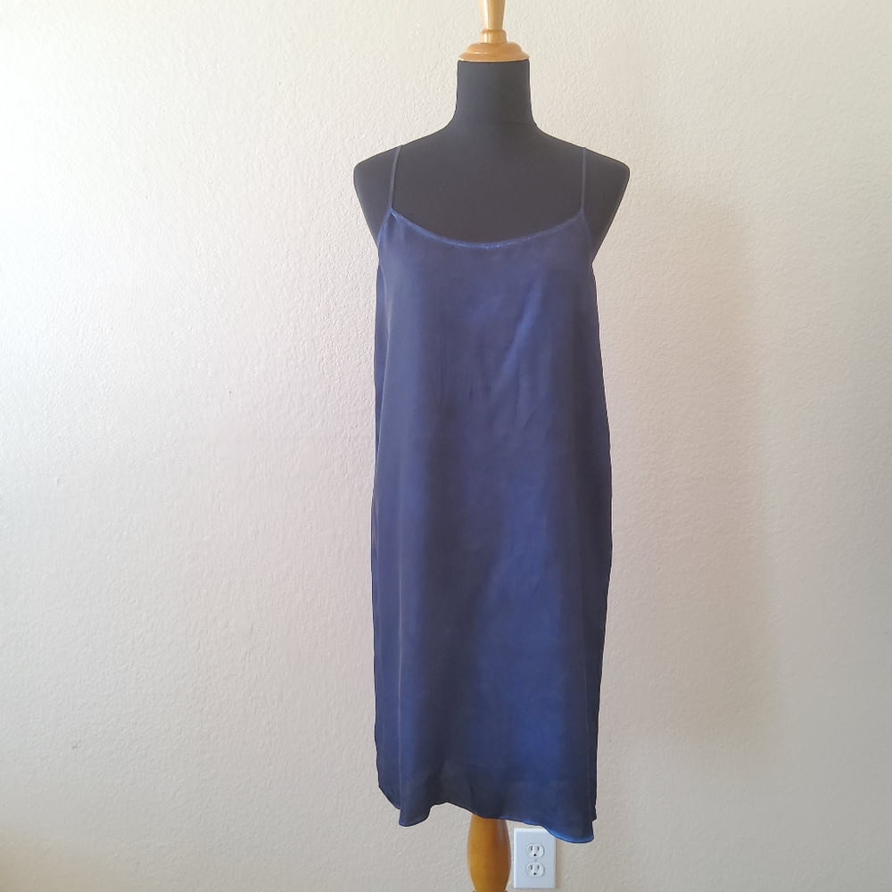 Heather Sip Dress Navy Blue New